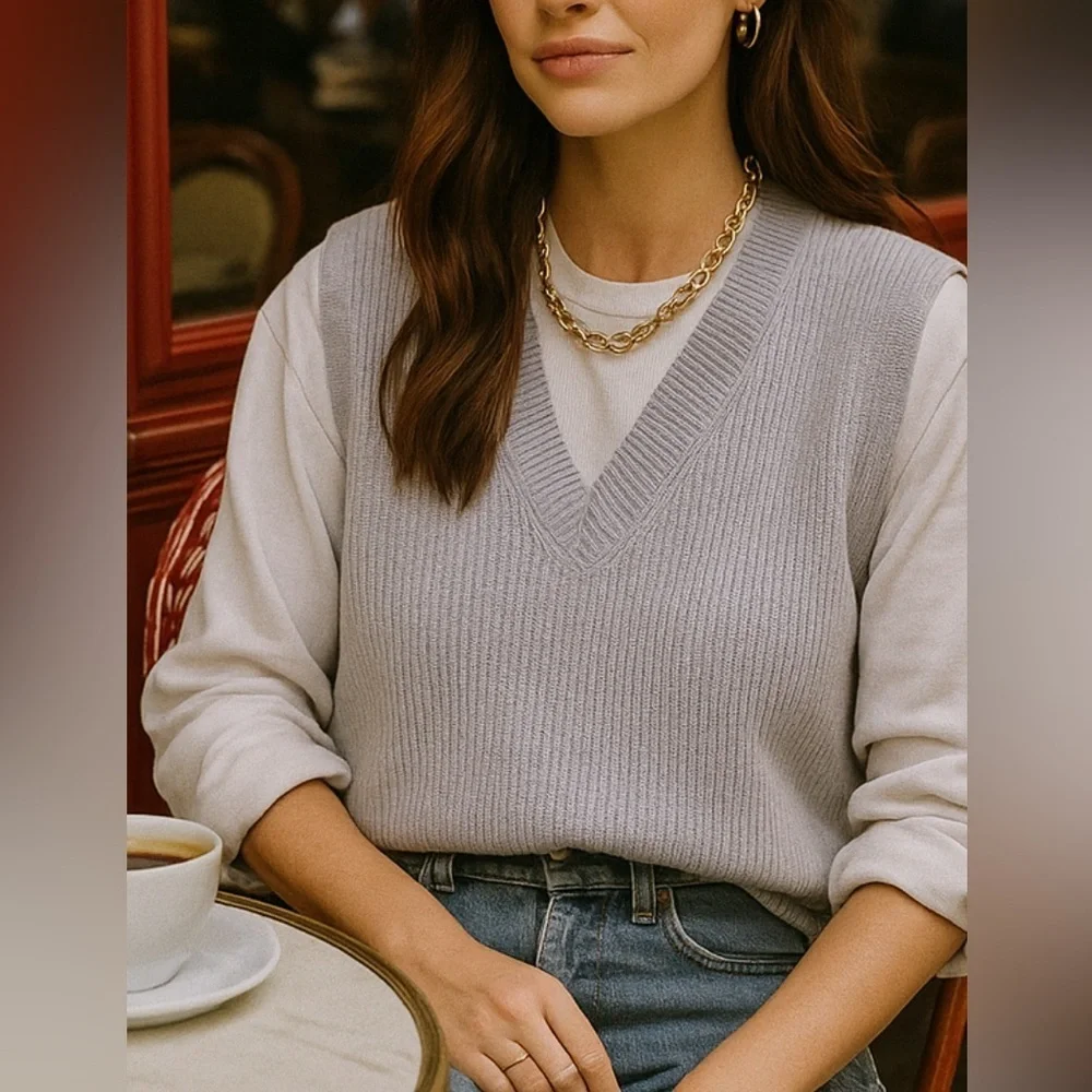 Zara Knit Vest - Picture 2 of 7